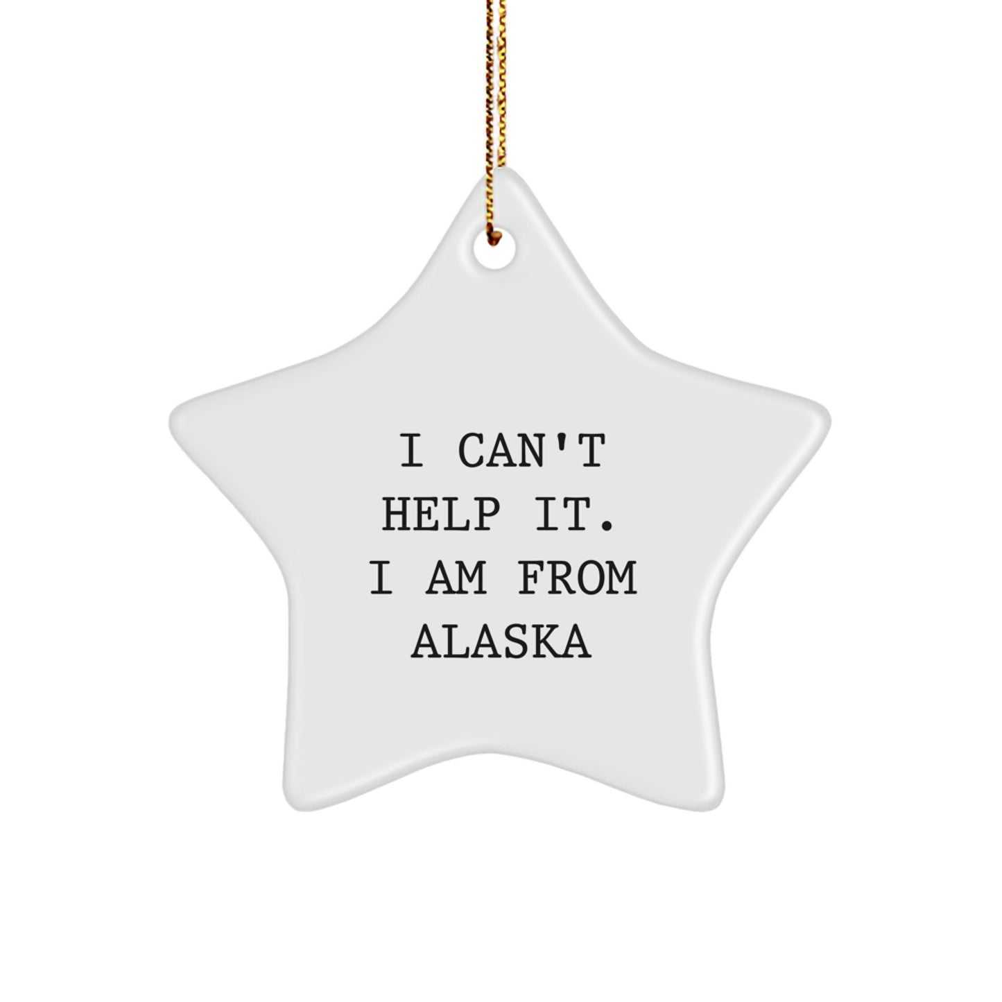 Funny Alaska Star Ornament Gifts from Friends and Family for Christmas Unique - Image 1