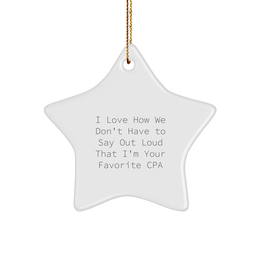 Funny Star Ornament Gifts from Friends and Family to Their Beloved CPAs on Christmas Unique Gifts - Image 1