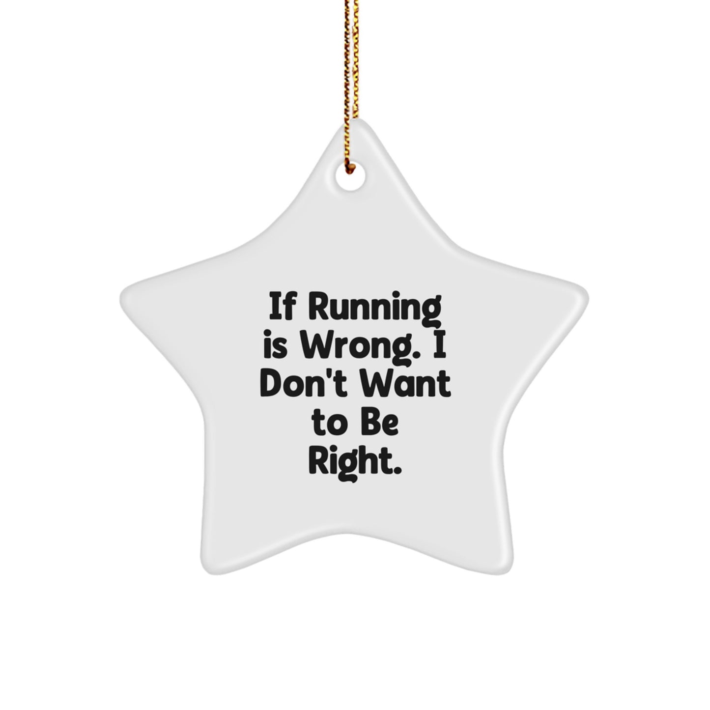 Funny Running Christmas Star Ornaments for Running Enthusiasts Gifts from Men to Women Friends or Family - Image 1
