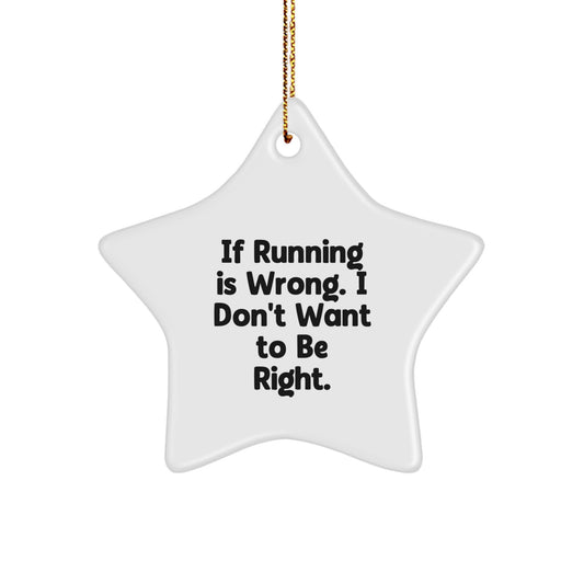 Funny Running Christmas Star Ornaments for Running Enthusiasts Gifts from Men to Women Friends or Family - Image 1