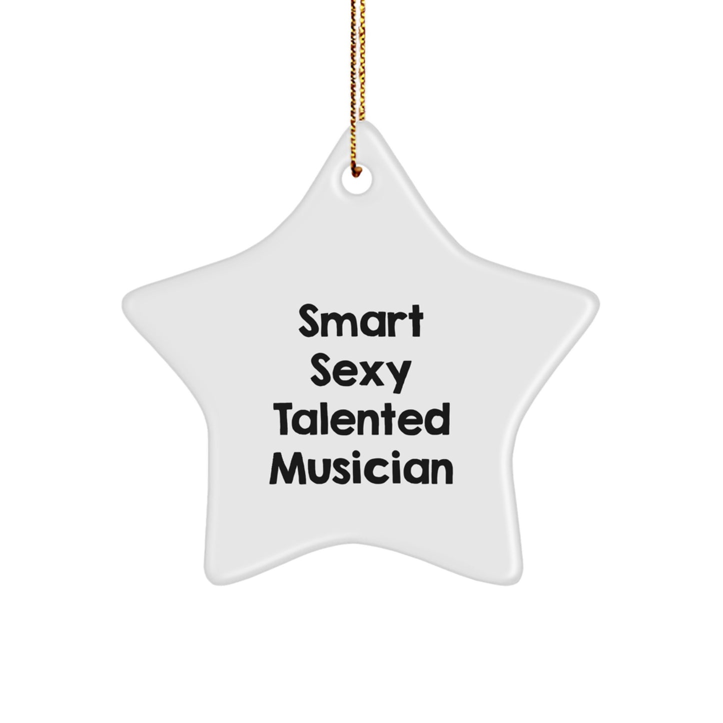 Smart Sexy Talented Musician Star Ornament Gifts from Friends for Musician Christmas Unique Decorations - Image 1