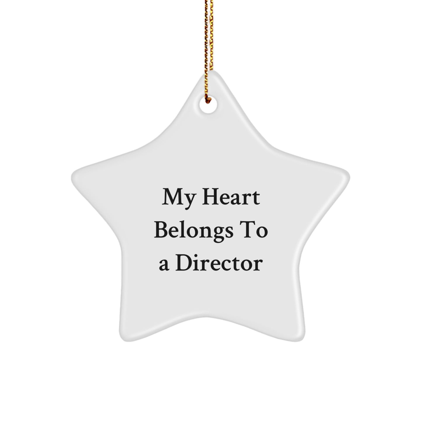 Funny Director Star Ornament, Gifts for Director from Family, Christmas Unique Star Decorations - Image 1