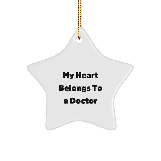 Funny Doctor Gifts from Men for Women, Star Ornament Decoration for Christmas Unique Presents - Image 1